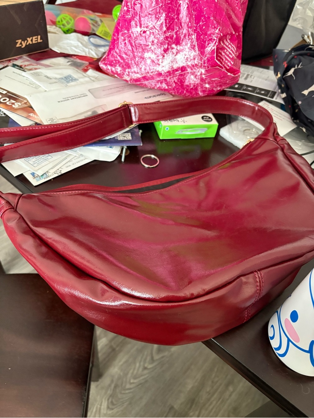 Princess Polly Burgundy Shoulder Bag